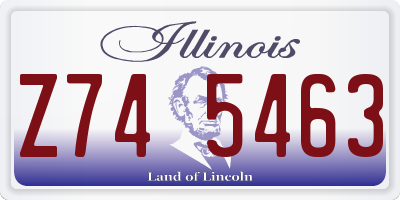 IL license plate Z745463