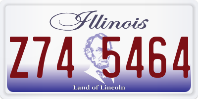 IL license plate Z745464