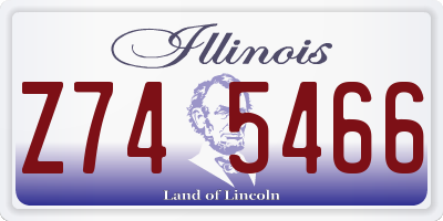 IL license plate Z745466