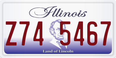 IL license plate Z745467