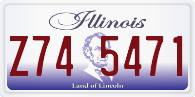 IL license plate Z745471