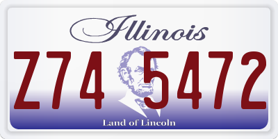 IL license plate Z745472