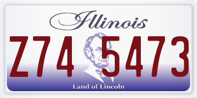 IL license plate Z745473