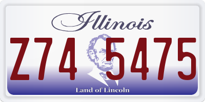 IL license plate Z745475