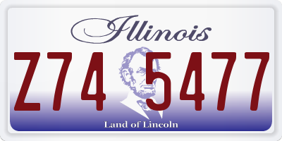 IL license plate Z745477