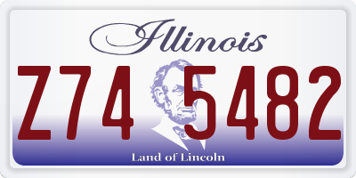 IL license plate Z745482