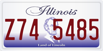 IL license plate Z745485