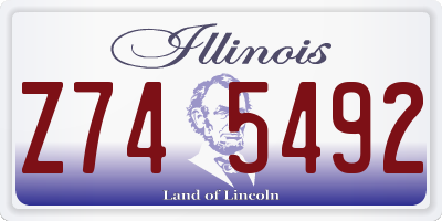 IL license plate Z745492