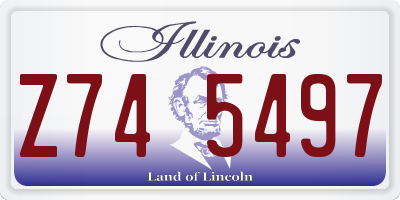 IL license plate Z745497