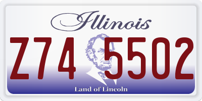 IL license plate Z745502
