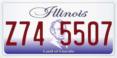 IL license plate Z745507