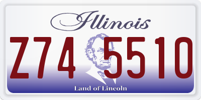 IL license plate Z745510