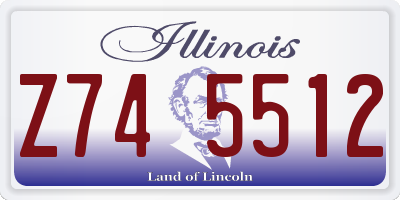 IL license plate Z745512