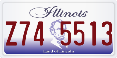IL license plate Z745513
