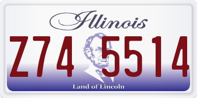 IL license plate Z745514