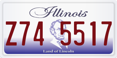 IL license plate Z745517