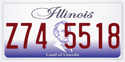 IL license plate Z745518
