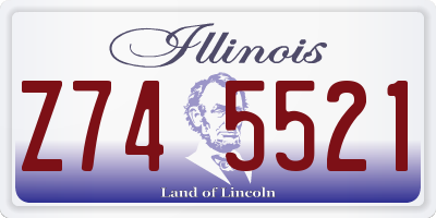 IL license plate Z745521