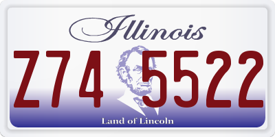 IL license plate Z745522