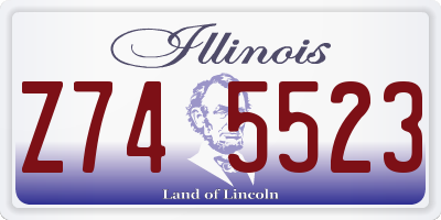 IL license plate Z745523