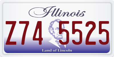 IL license plate Z745525