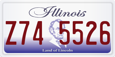 IL license plate Z745526