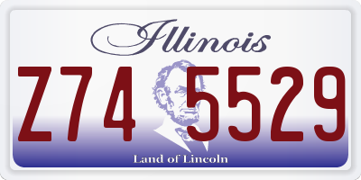 IL license plate Z745529