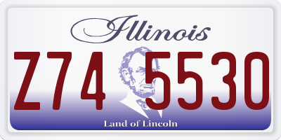 IL license plate Z745530