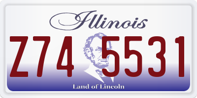IL license plate Z745531