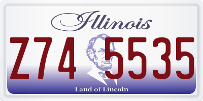 IL license plate Z745535