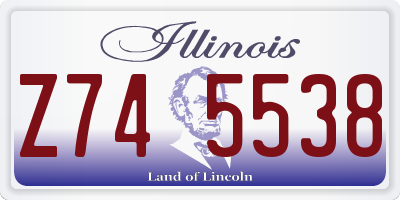 IL license plate Z745538