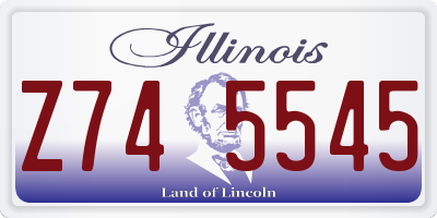 IL license plate Z745545