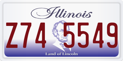 IL license plate Z745549
