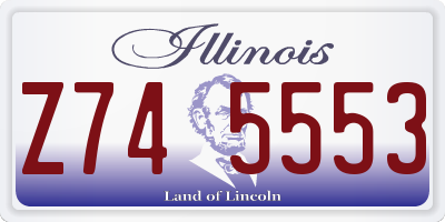 IL license plate Z745553