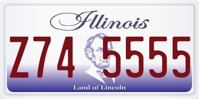 IL license plate Z745555