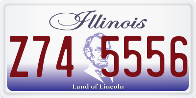 IL license plate Z745556