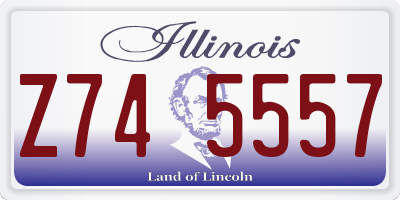 IL license plate Z745557