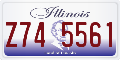 IL license plate Z745561