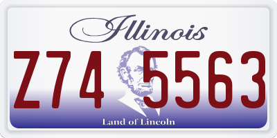 IL license plate Z745563
