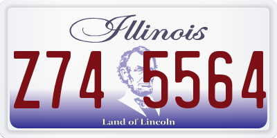 IL license plate Z745564