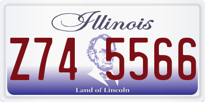 IL license plate Z745566