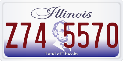 IL license plate Z745570