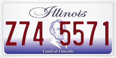 IL license plate Z745571