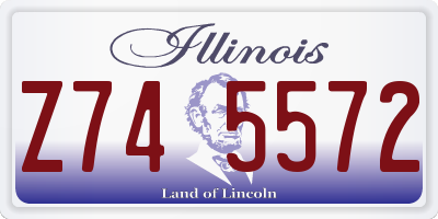 IL license plate Z745572