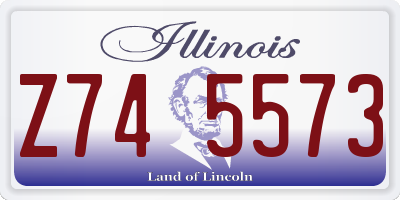IL license plate Z745573