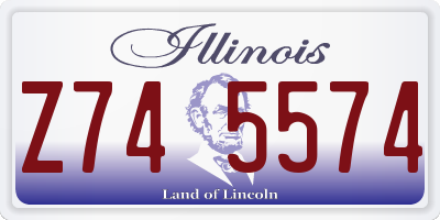 IL license plate Z745574
