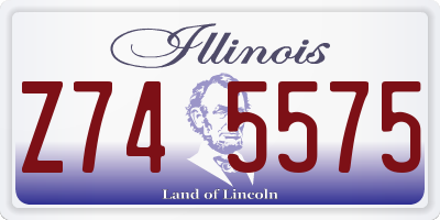 IL license plate Z745575