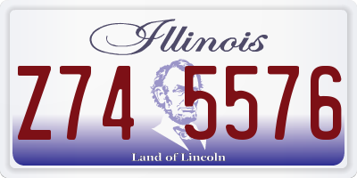 IL license plate Z745576