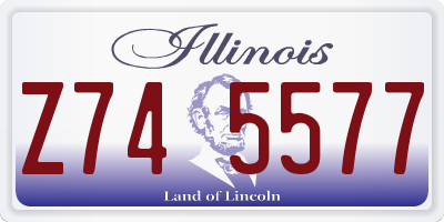 IL license plate Z745577