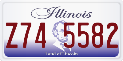 IL license plate Z745582
